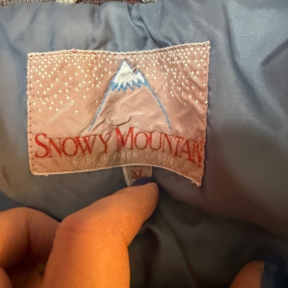 Vintage 90’s Snowy Mountain Red Ski Jacket Coat Women’s XL - Picture 8 of 16